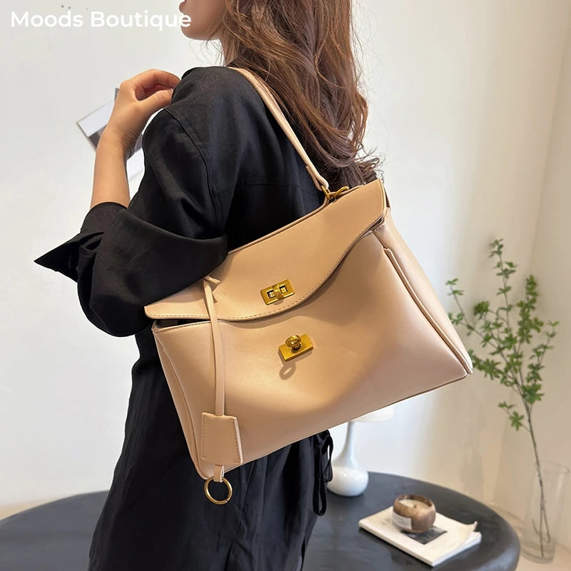 Sac à main femme –Simili cuir souple Fermoir-Style Luxe