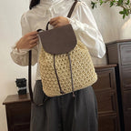 Sac à dos Paille tressée– Style Bohème Chic Vintage MYNELIA