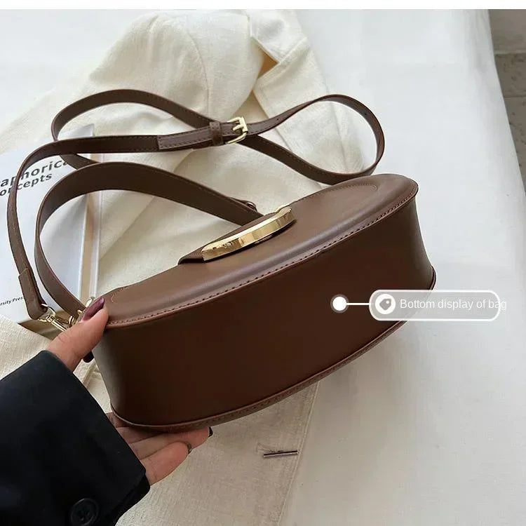 Sac bandoulière cuir PU – Boucle Magnétique