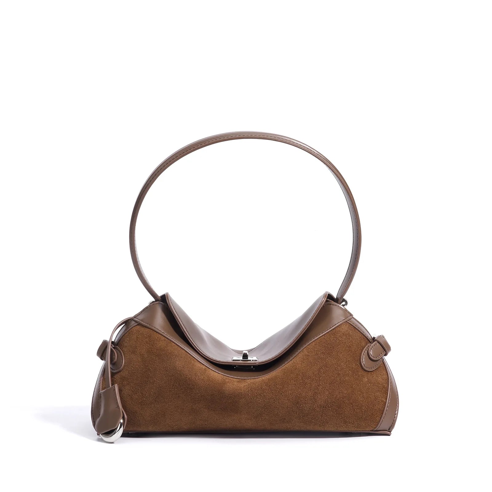 Sac à main guir Givré forme coussin – Style vintage MYNELIA