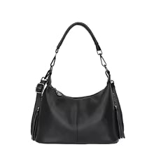 Sac à Main Hobo en Cuir Véritable Vintage – Femme MYNELIA