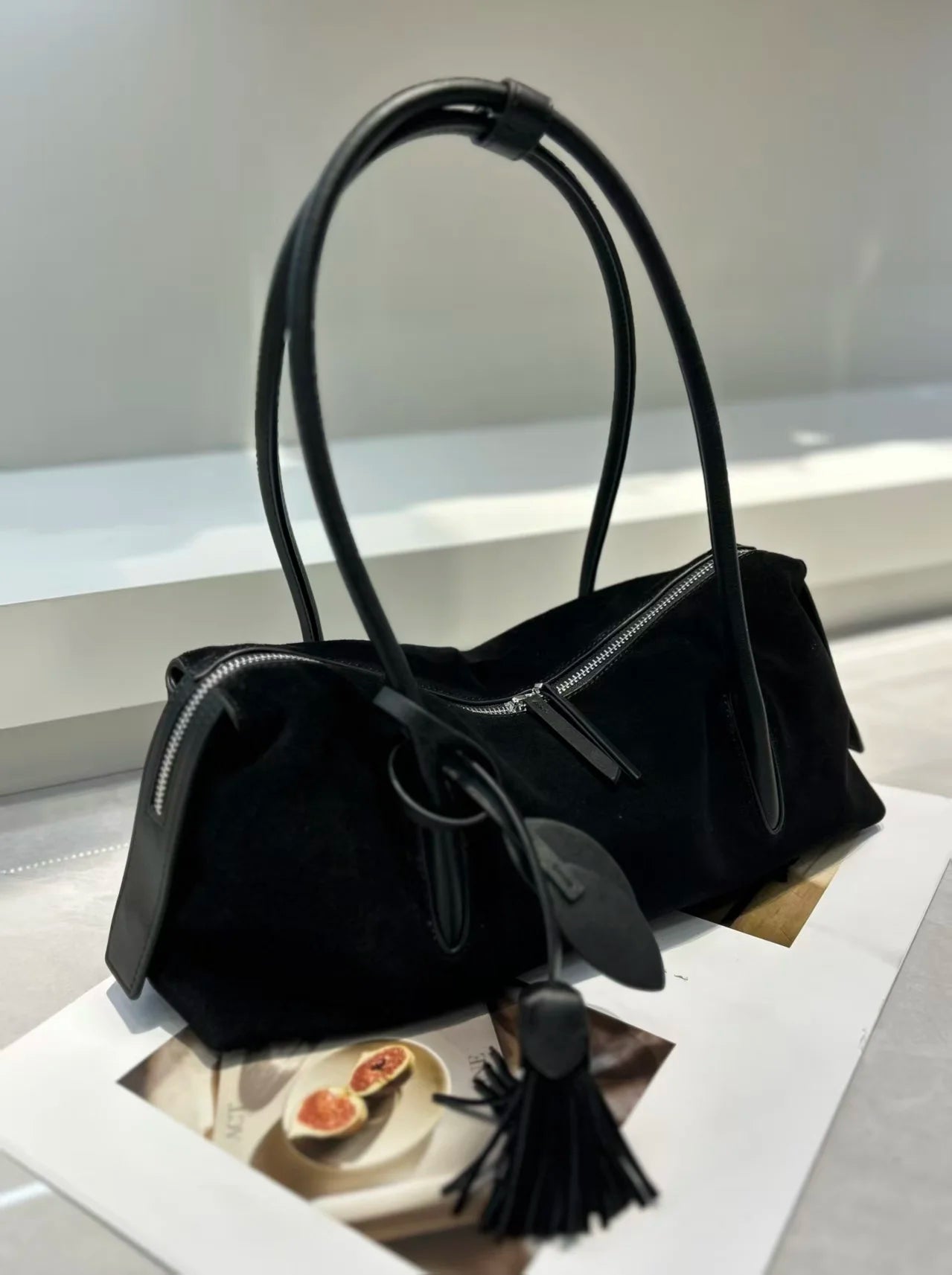 Sac à main Femme en Suède & Cuir – Style Vintage Unique MYNELIA