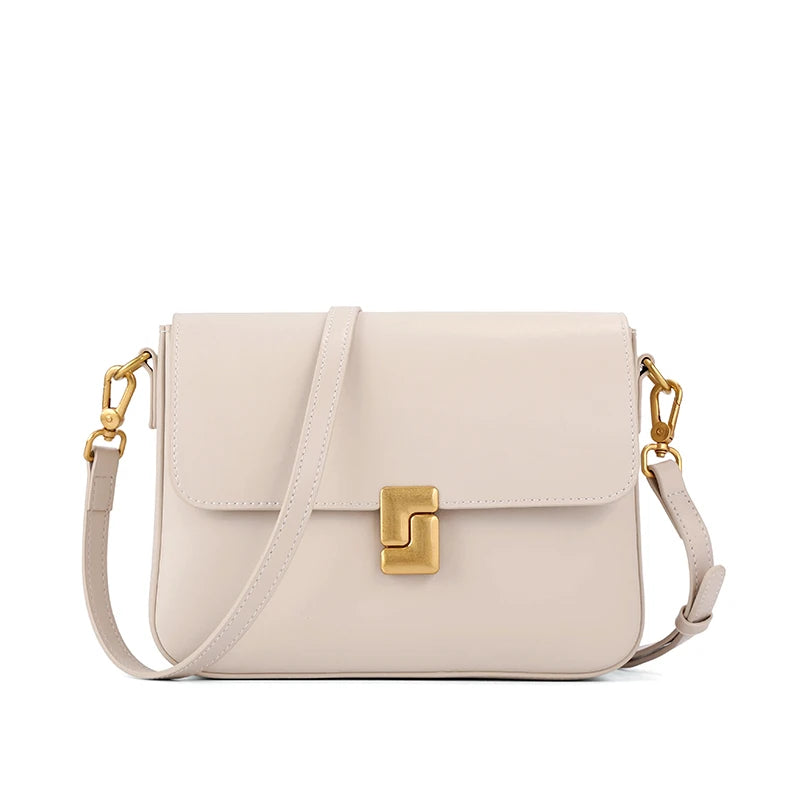 Sac bandoulière cuir de vache–Petit Sac selle chic toutes saisons MYNELIA