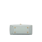 Sac tote fuir véritable fait main – Kaki & Bleu