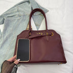 Sac Tote Cabas Vintage cuir PU Souple Grande Capacité