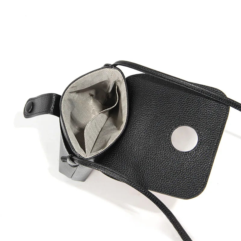 Sac en Cuir véritable – Style anglais rétro,Poche rabat