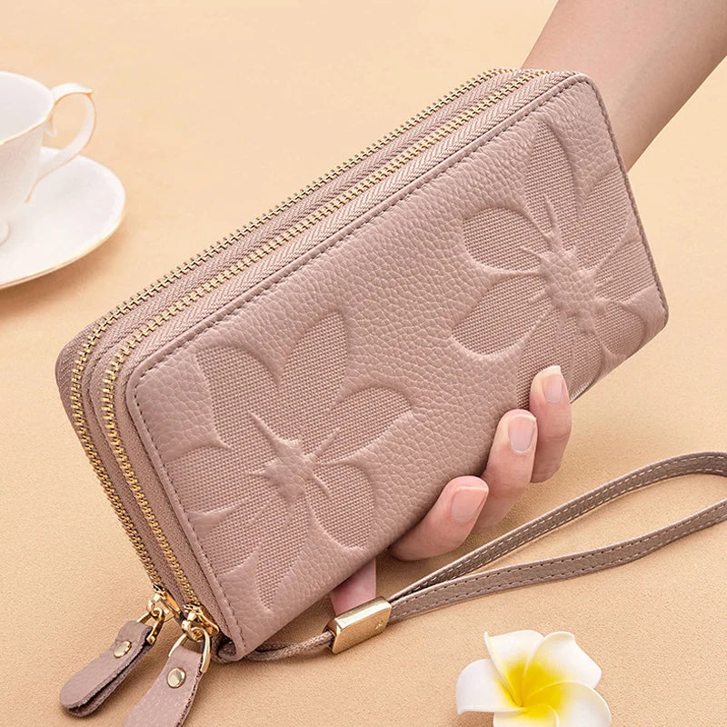 Portefeuille cuir – Double zip & Protection RFID