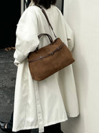 Sac cabas en cuir véritable – sSyle luxe, porté épaule ou main MYNELIA