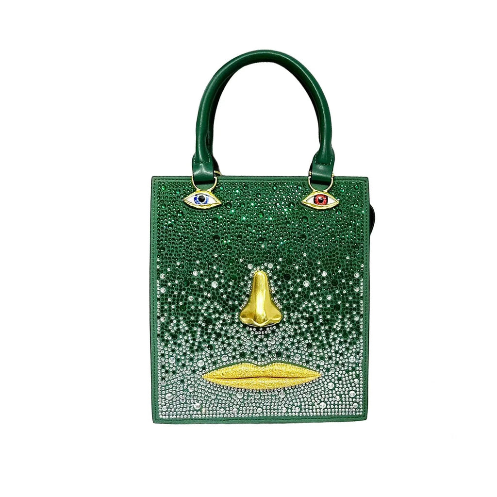 Sac bandoulière femme rigide à visage en relief 3D – TPU