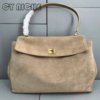 Sac à main tote daim givré femme — Luxe Discret & Grande Capacité MYNELIA