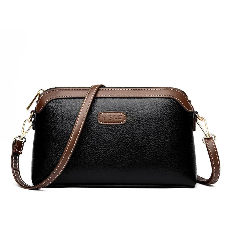 Sac à main bandoulière cuir véritable Femme — L’Essentiel Luxueux MYNELIA