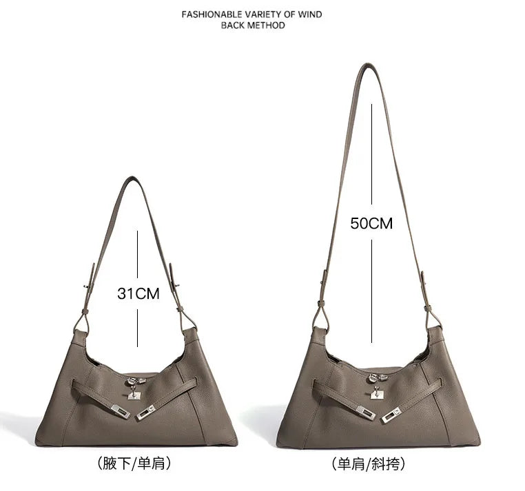 Sac hobo cuir véritable – Souple casual chic bandoulière