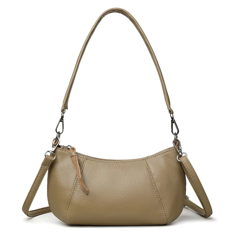 Sac rabat cuir véritable Femme – Sac Bandoulière Style Casual Chic