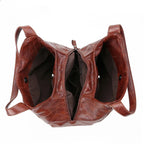 Sac à main vintage – Double anse & Bandoulière teintes chaudes MYNELIA