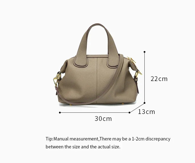 Sac à main en cuir véritable  – Élégance Intemporelle MYNELIA