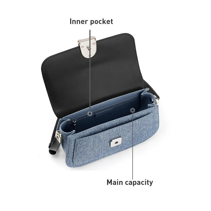 Sac en cuir souple LAFESTIN – Poche Zip,Compartiment nntérieur