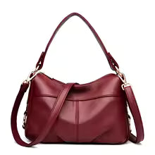Sac à main en cuir véritable souple MYNELIA