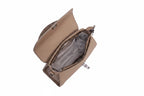 Sac à main en cuir grain Litchi Femme – Boucle Métal