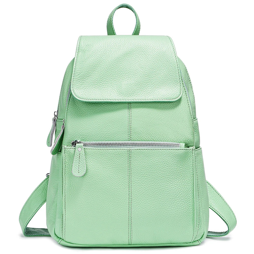 Sac à dos femme en cuir véritable – Anti-Vol, Grande Capacité MYNELIA