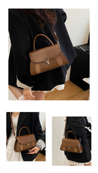 Sac  bandoulière PU Cuir Boucle Cadenas Femme