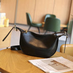 Sac Hobo cuir tanné végétal 100% Véritable  – Bandoulière