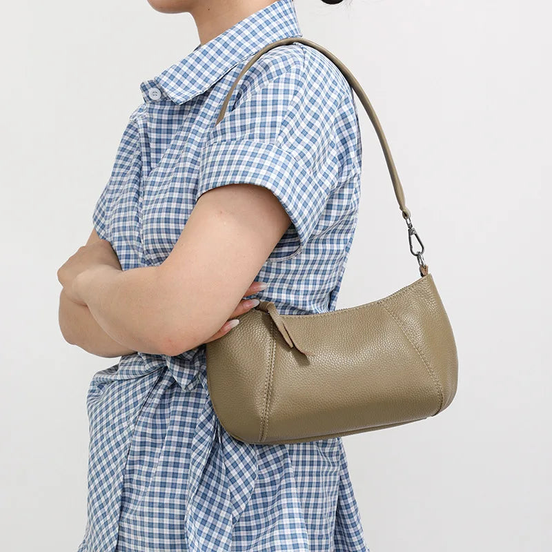 Sac rabat cuir véritable Femme – Sac Bandoulière Style Casual Chic