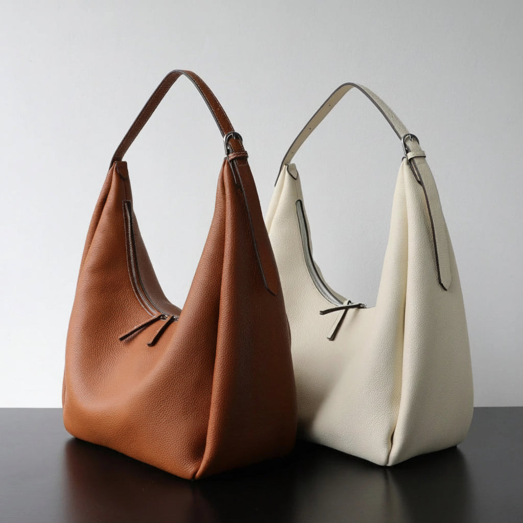 Sac à main Tote Cuir pleine fleur 100% Véritable|Grand Format Femme MYNELIA