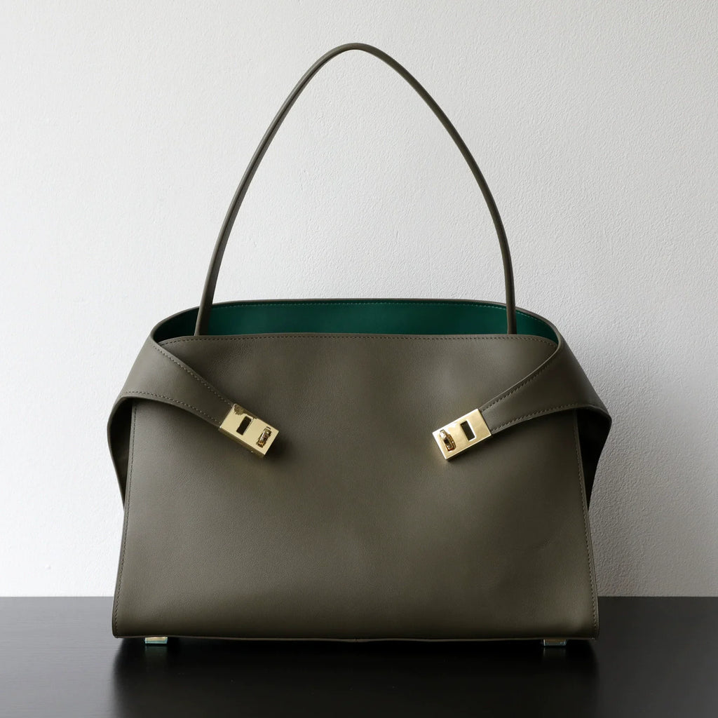Sac Tote en Cuir  Véritable Appliqués Déco