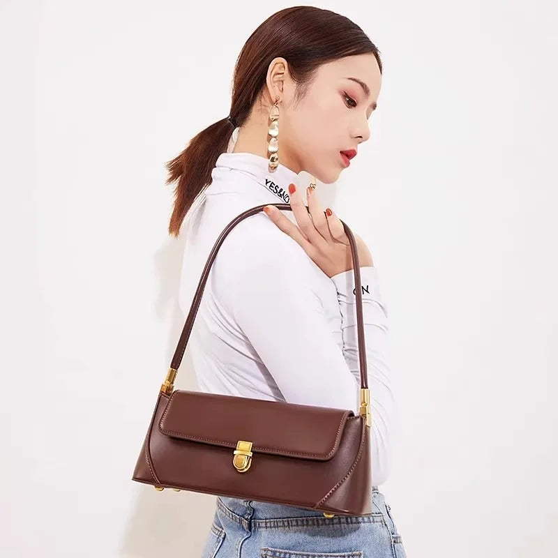 Sac Vintage Aisselle Épaule cuir PU Souple