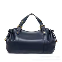 Sac à main en simili cuir souple plissé grande capacité. MYNELIA