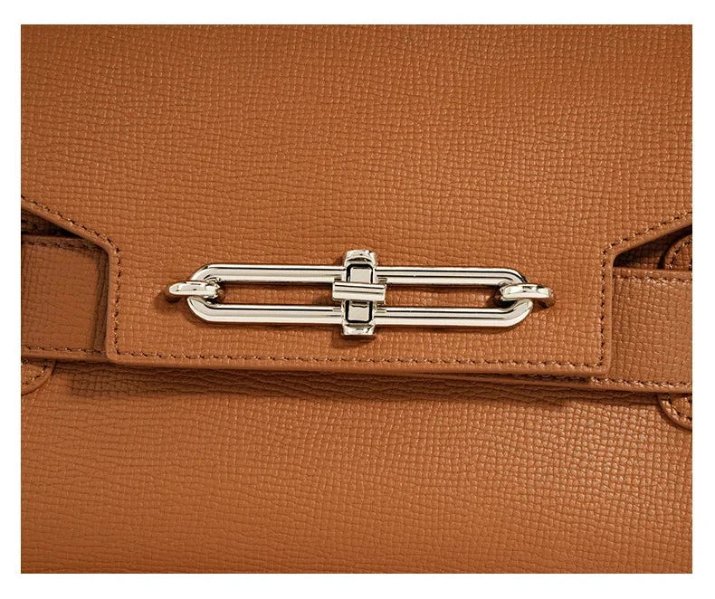 Sac en Cuir véritable Rigide Doublure Coton