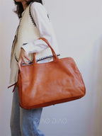 Sac en cuir véritable – Business, Intercalaire Ordinateur, Grande capacité