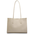 Light Brown 2025 Women OL Handbag Genuine Leather Ladies Shoulder Purse Big Tote Bag Large Capacity Shopper Bags Pocketbooks MYNELIA