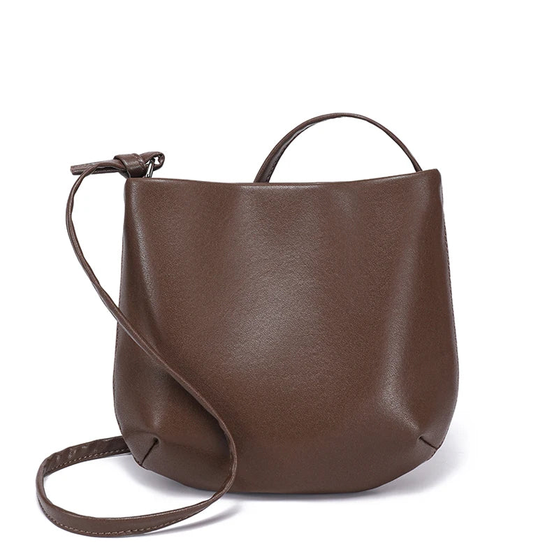 Damen lässige Mini-Umhängetaschen aus Rindsleder, weiche Echtleder-Handtasche, Damen Designer Luxus Kleine Umhängetasche für Handys