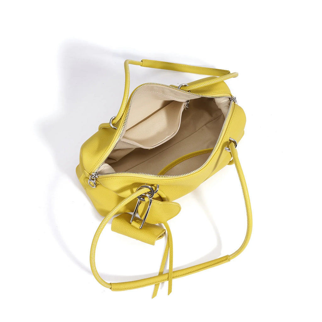 Sac bowling cuir vache première couche – Port épaule souple