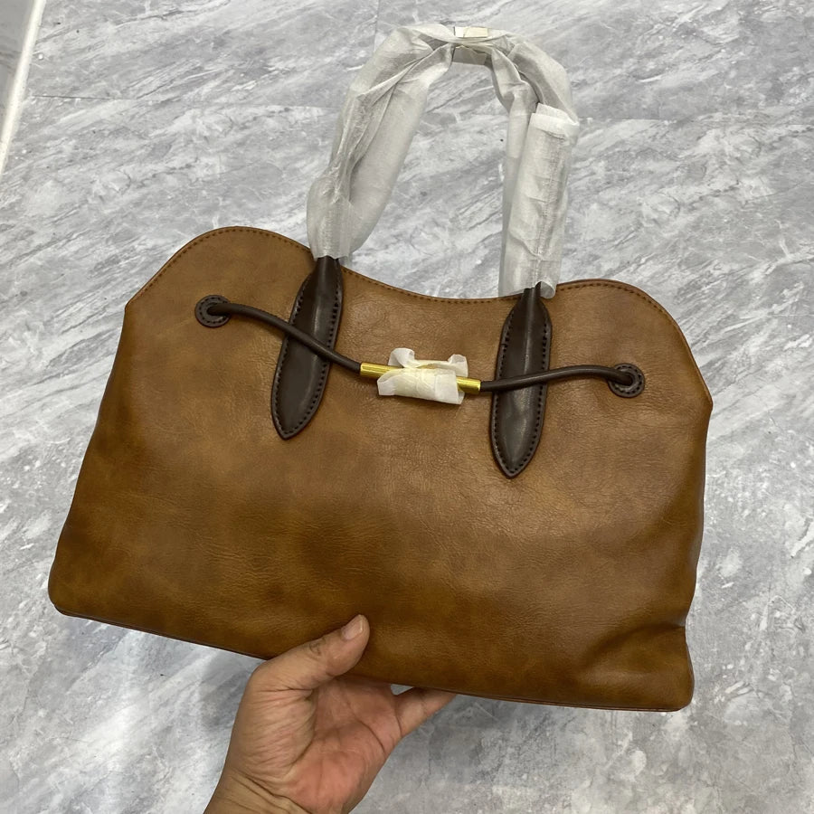 Sac Tote  en cuir PU– Style Vintage Luxe