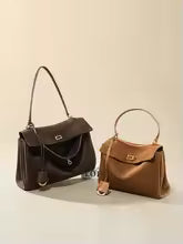 Grand sac à main femme en cuir véritable souple