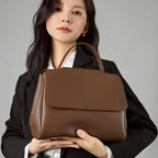 Sac Tote Cuir veritable Souple Rétro Luxe – Poche Flap