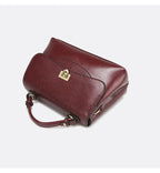 Sac en cuir PU Souple Urbain Lock Buckle Poche Épaule Croisé