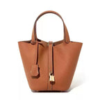 Sac Seau en Cuir Togo – Panier Souple Femme, 22 cm MYNELIA