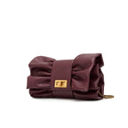 Pochette Clutch Chaînes Épaule Soirée Banquet Cérémonie – Beige Argent Bordeaux Doré