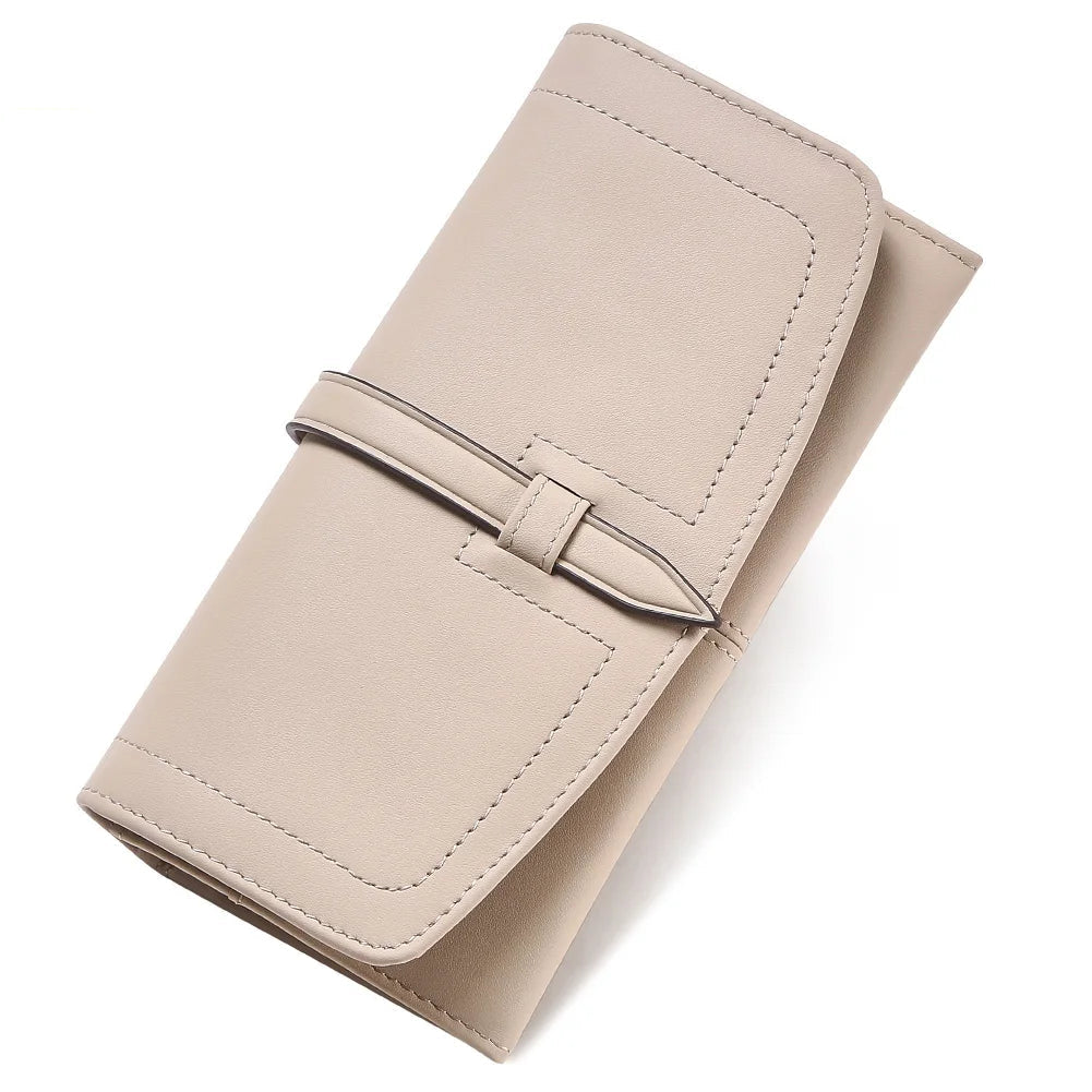 Grand portefeuille cuir véritable-Anti-RFID, Zip & Multi-compartiments MYNELIA
