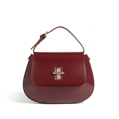 Mini sac selle femme en cuir véritable – 23 × 17 × 2 cm
