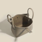 Genuine Leather Women's Shoulder bag niche design fashion lady's basket bag soft cowhide bucket bag handbag for women MYNELIA