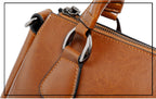 Sac à main en cuir ciré Oil Wax – Fermeture zip, Port multiple