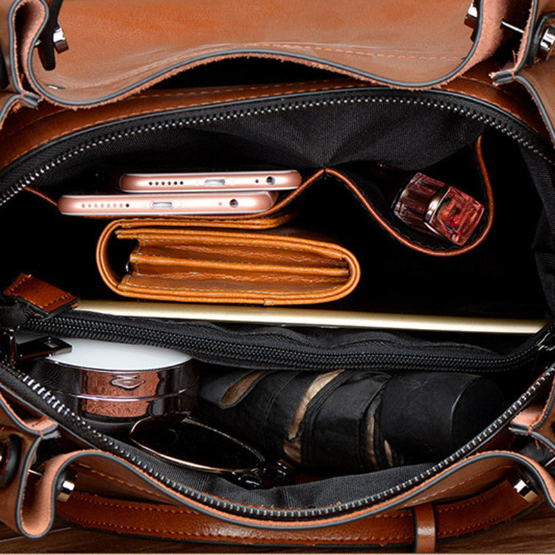 Sac seau cuir véritable Femme –Style Luxe