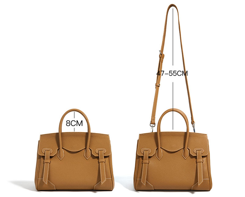 Modedesigner Großvolumige Herbst-Tragetasche 2026 Litschi-Muster Rindsleder Damen-Umhängetasche Formelle Geschäftsreise-Handtasche