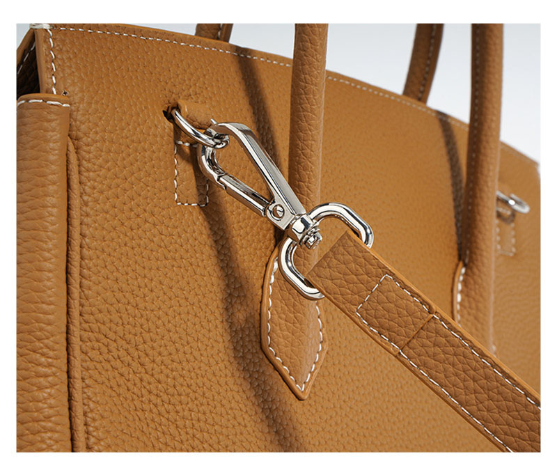 Modedesigner Großvolumige Herbst-Tragetasche 2026 Litschi-Muster Rindsleder Damen-Umhängetasche Formelle Geschäftsreise-Handtasche