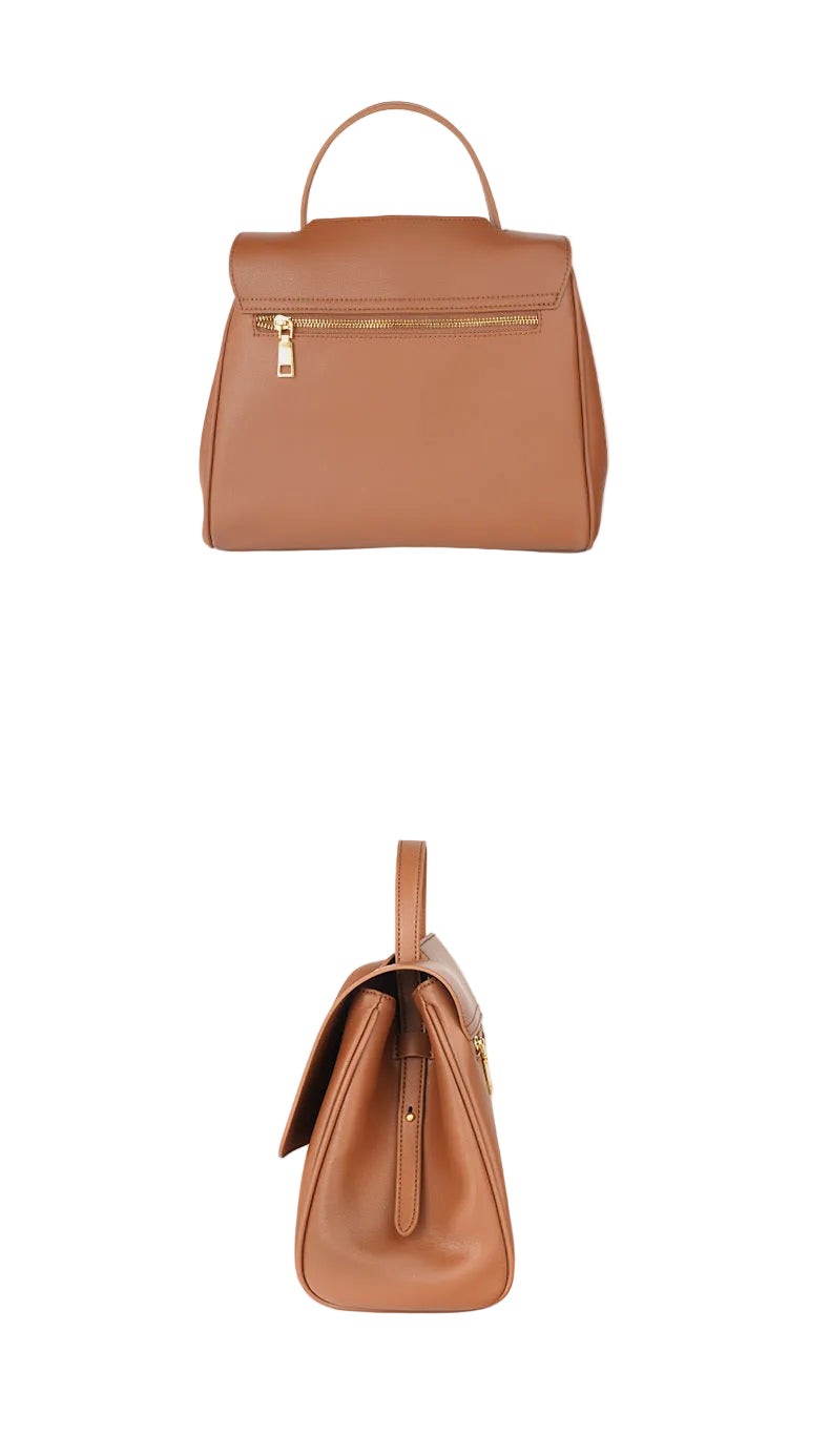 Sac  Cuir Véritable Minimaliste Grande Capacité