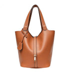 Sac à main fourre-tout en cuir PU – Boucle Dorée